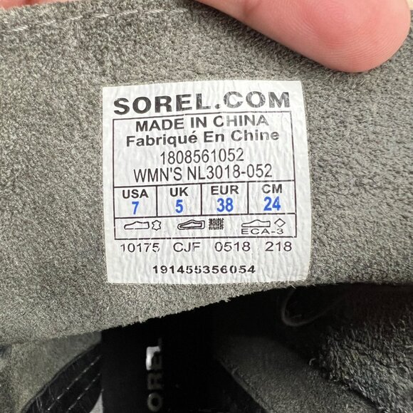 Sorel Joan Of Arctic Wedge II Boots Quarry Slate Gray Size 7 - Picture 12 of 16